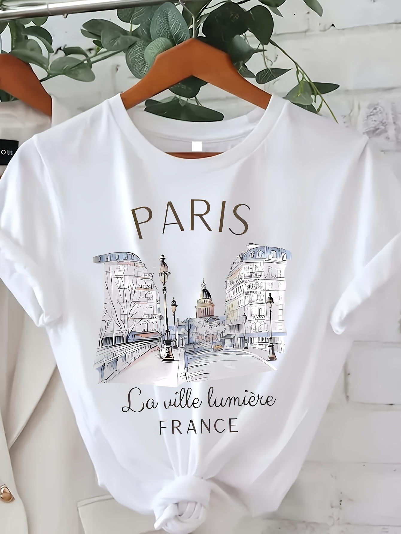 Summer Clothing In Paris - Женская футболка с принтом Paris, повседневный
