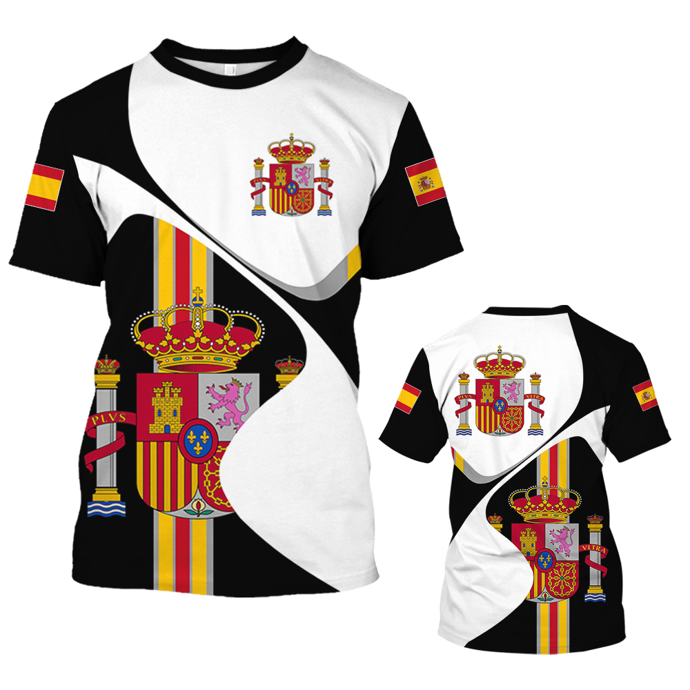 Summer Clothing In Spanish - Винтажная футболка Испании для мужчин, футболка