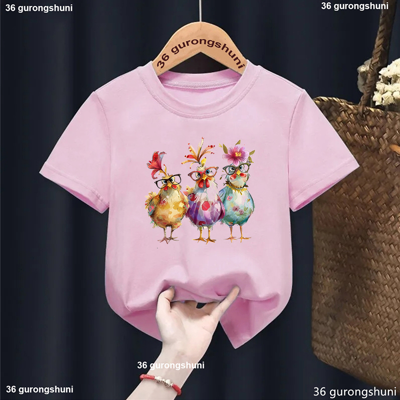 Summer Loving Kids Clothing - Футболка с милым принтом цыплят и