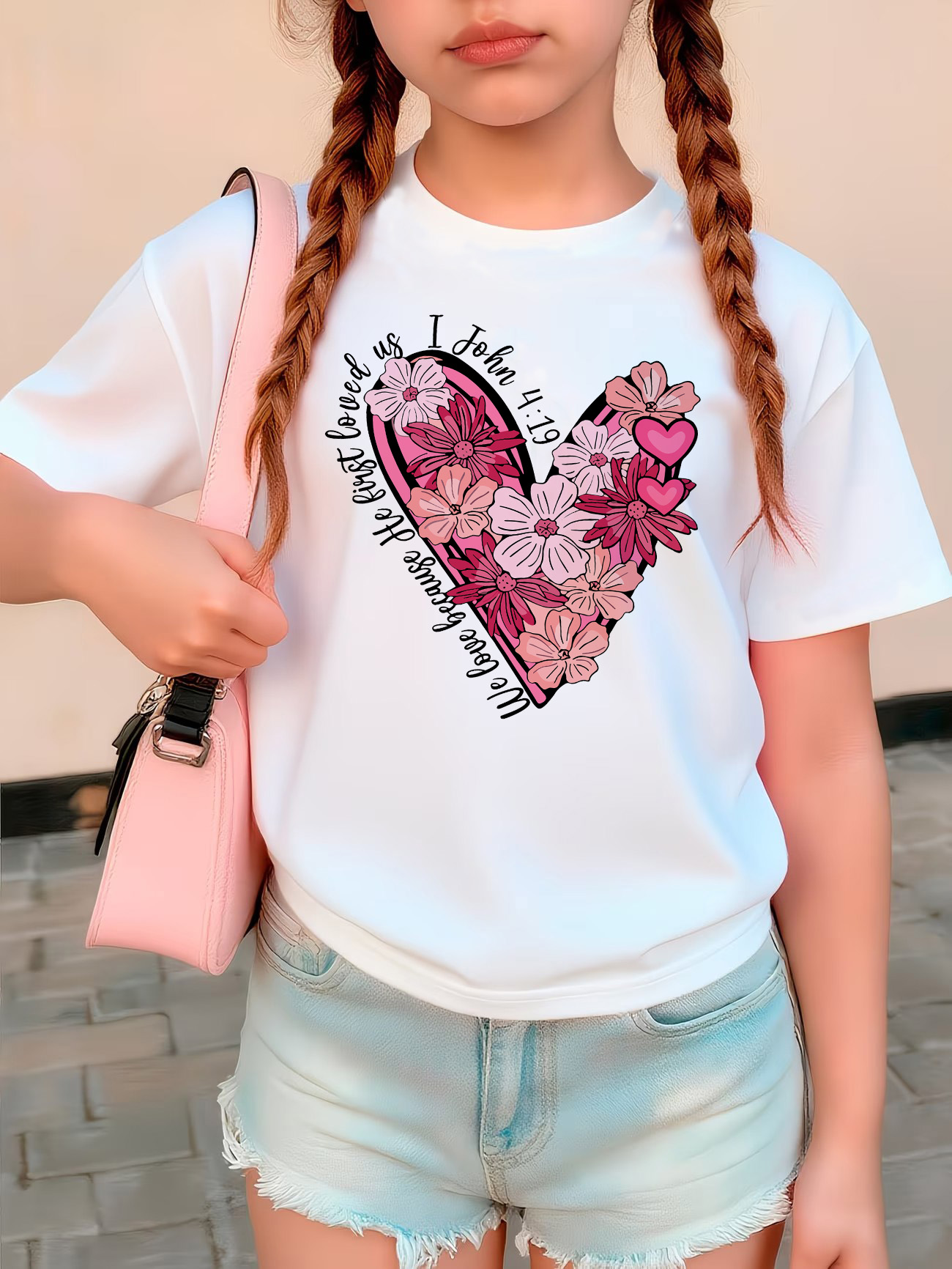 Summer Loving Kids Clothing - Винтажная футболка с цветочным принтом и