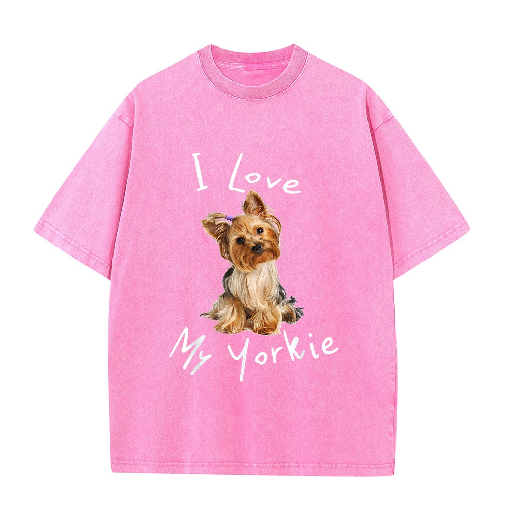 Summer Loving Kids Clothing - Футболка «Я люблю своего йоркширского терьера»