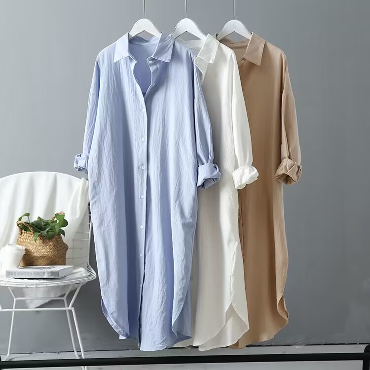 Summer Days Clothing - Женская блузка 2026: Новая повседневная однотонная