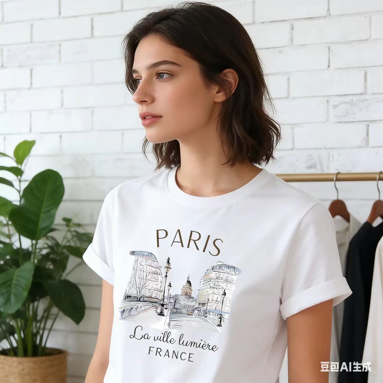 Белая футболка с принтом город – обзор и цена Summer Clothing In Paris