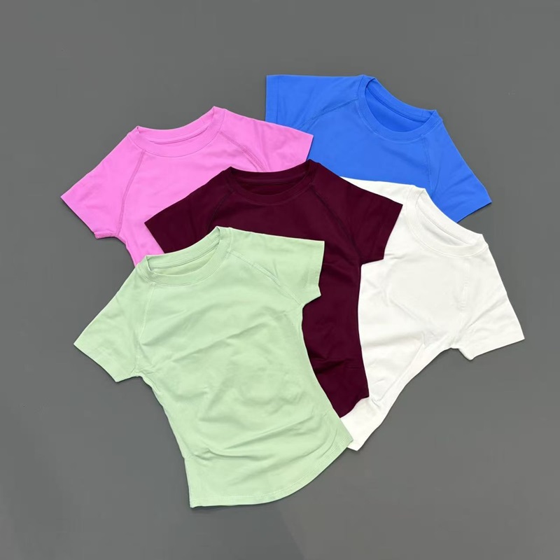 Женская бесшовная футболка с к – обзор и цена Summer Yoga Clothing