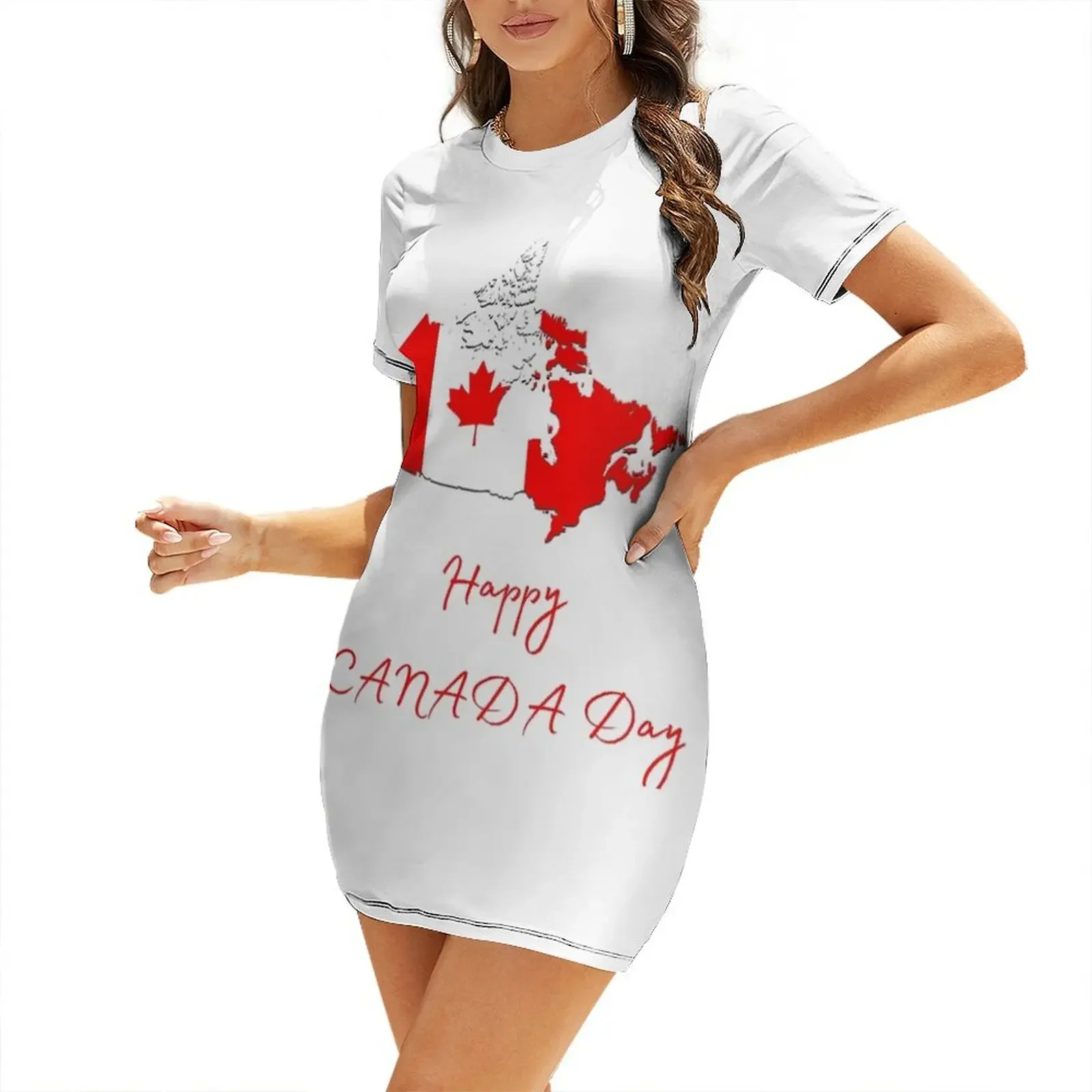 Платье с короткими рукавами в  – обзор и цена Summer Clothing Women Canada