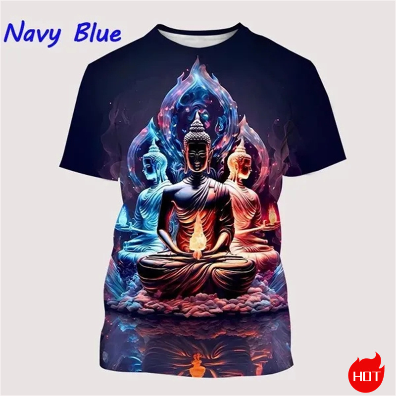 Буддистская Футболка Harajuku  – обзор и цена Summer Clothing India