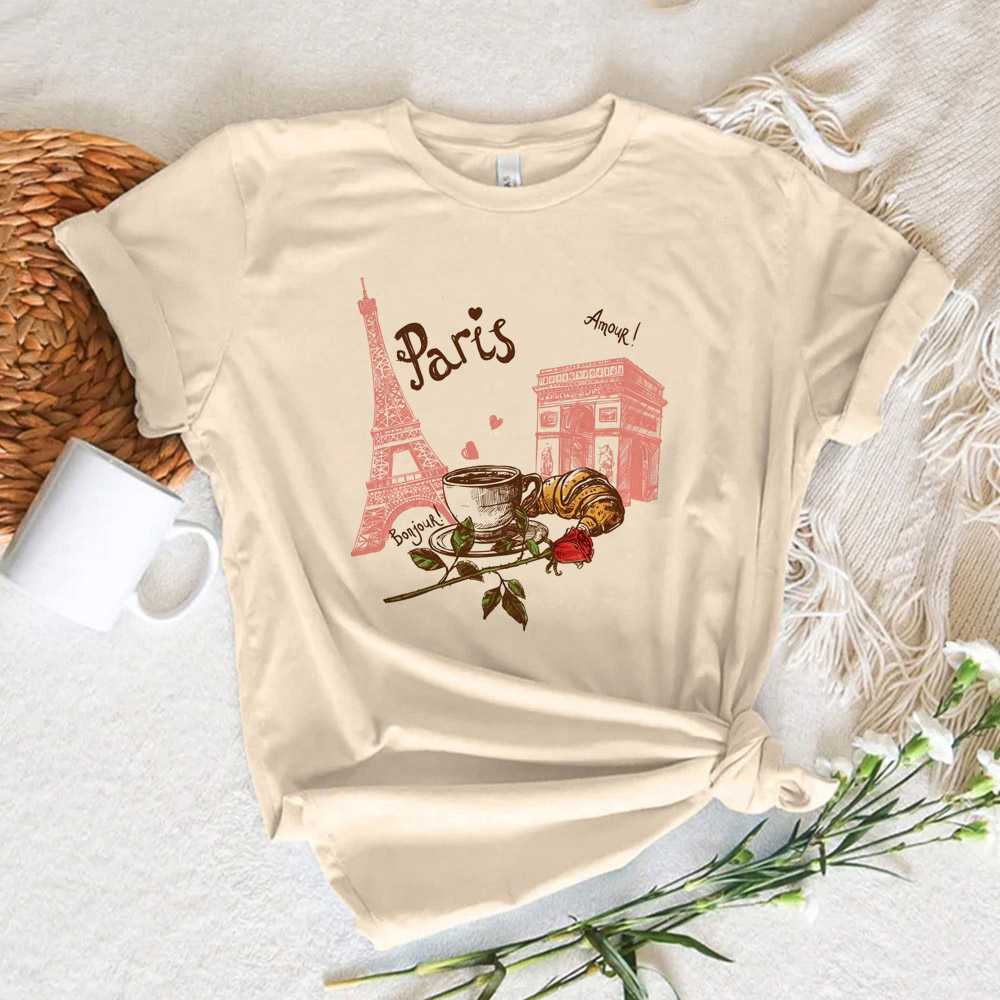 Женская футболка с принтом в п – обзор и цена Summer Clothing In Paris