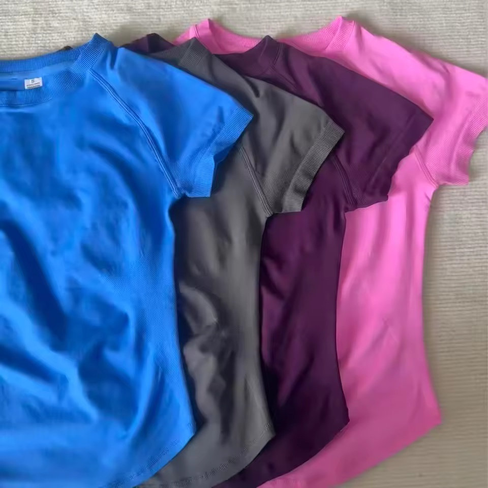 Спортивная женская футболка с  – обзор и цена Summer Yoga Clothing