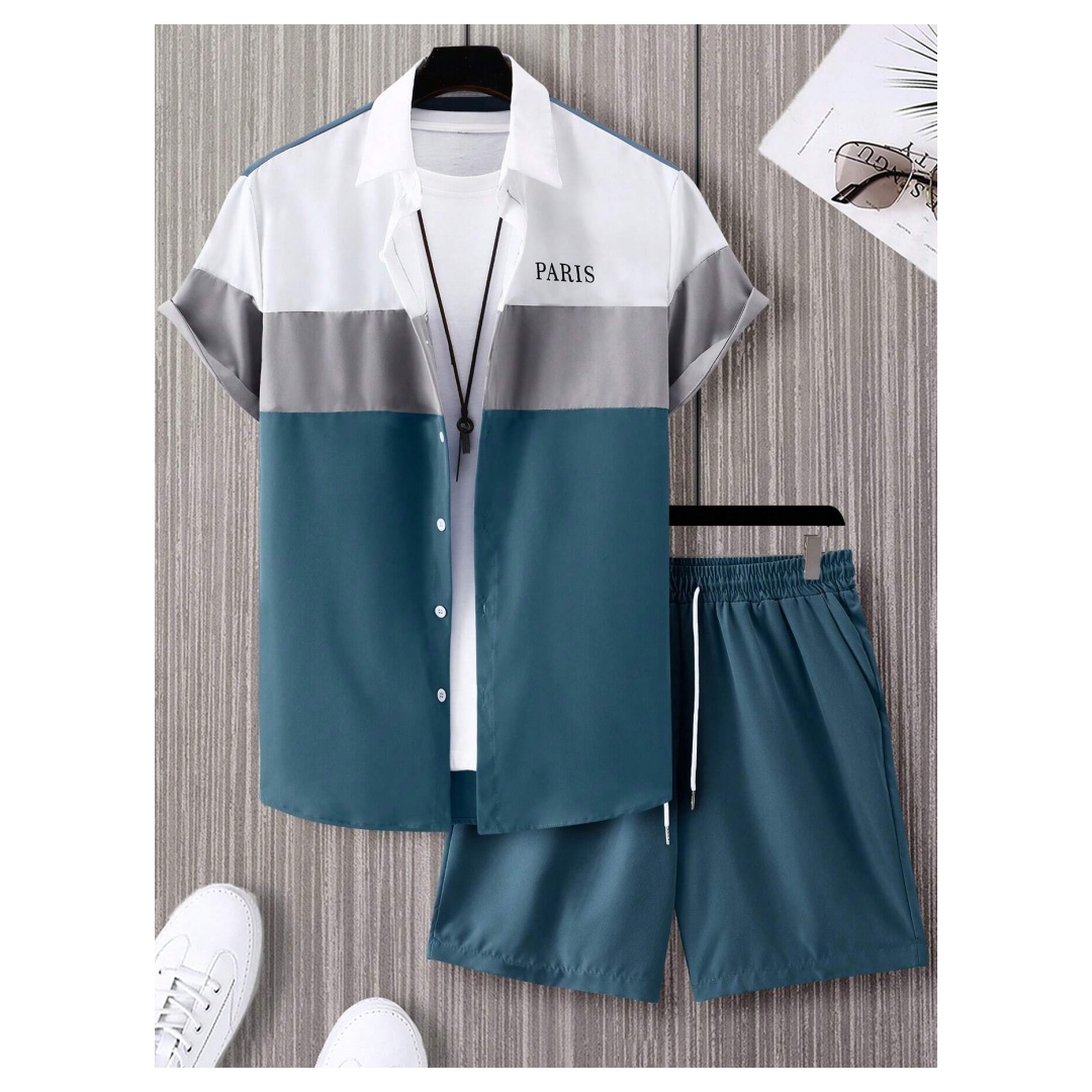 Мужской модный костюм сине-бел – обзор и цена Summer Clothing Types