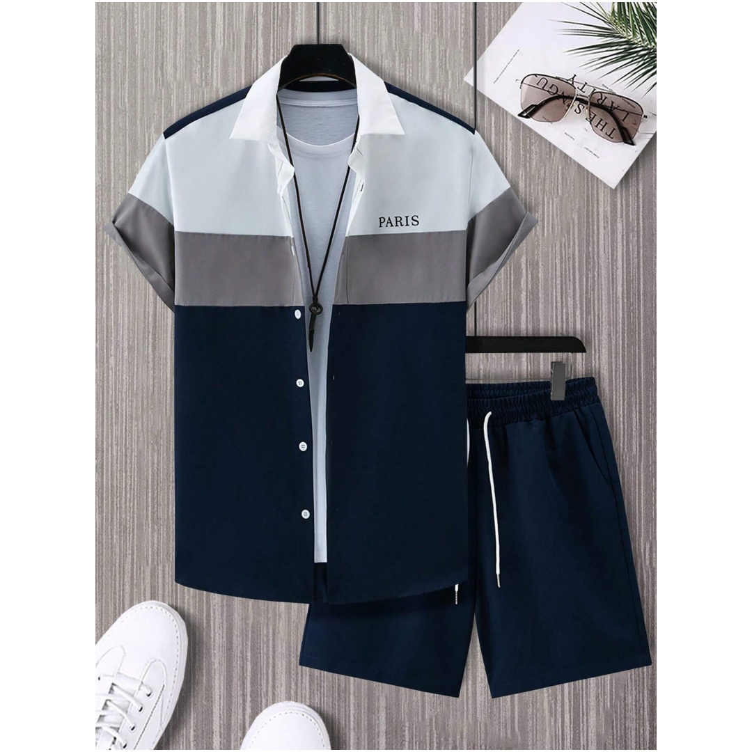 Мужской модный костюм сине-бел – обзор и цена Summer Clothing Types