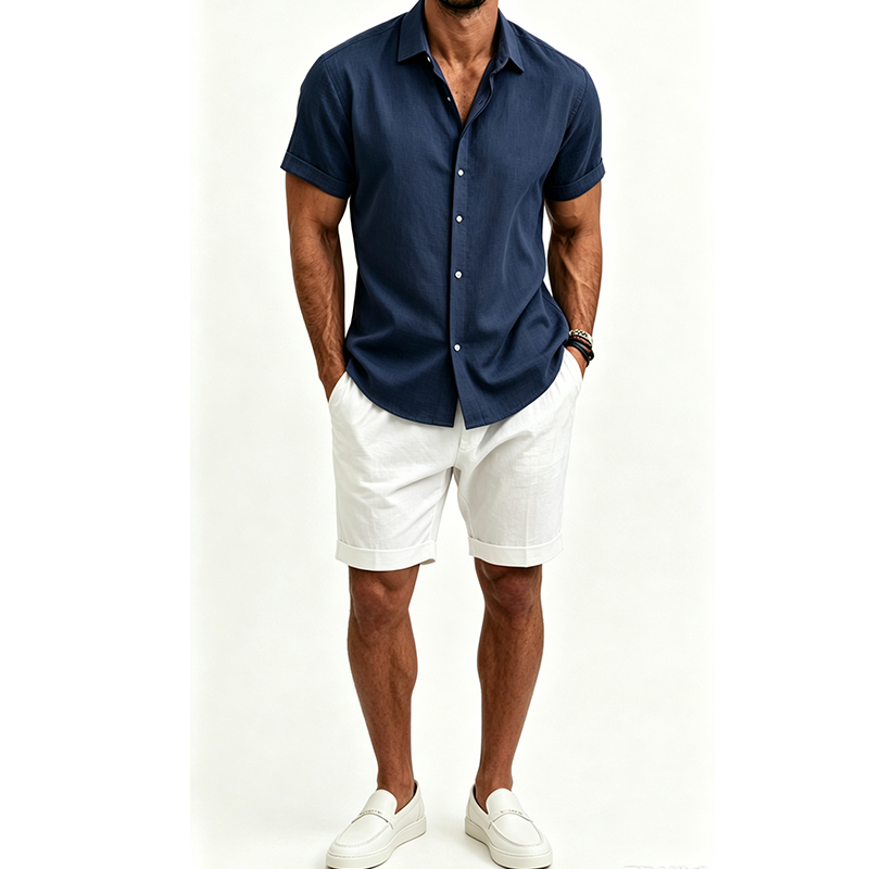Мужской комплект из хлопка и л – обзор и цена Summer Clothing Linen